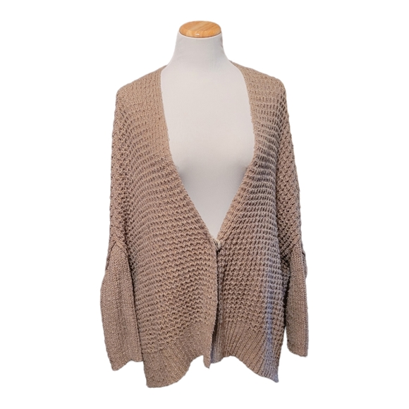 Free people breeze waffle knit chunky cardigan Small - Picture 4 of 12